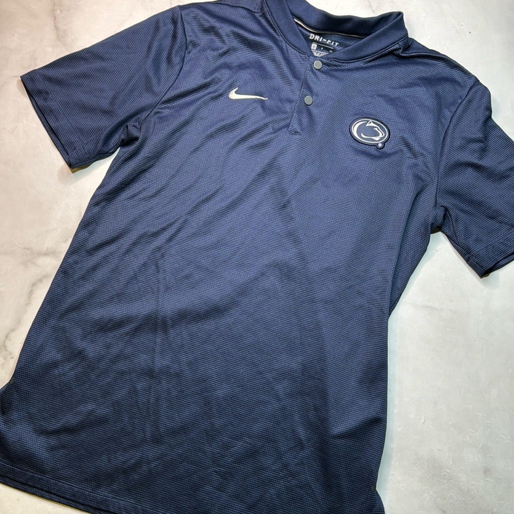 Nike Penn State Mock Neck Polo